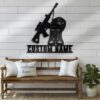 Custom-Gun-Boot-Helmet-Battle-Soldier-Metal-Wall-Art-LED-Light-7