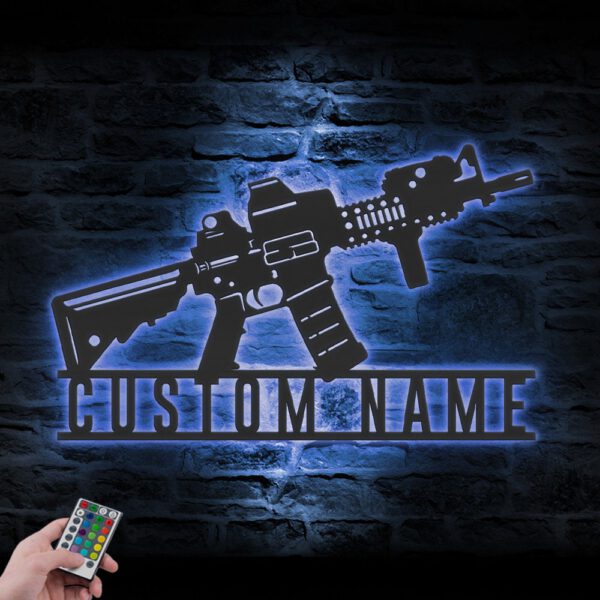 Custom-Gun-Metal-Wall-Art-LED-Light-16