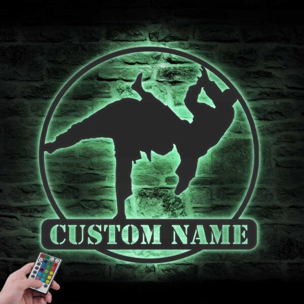 Custom-Hapkido-Metal-Wall-Art-with-LED-Light-7