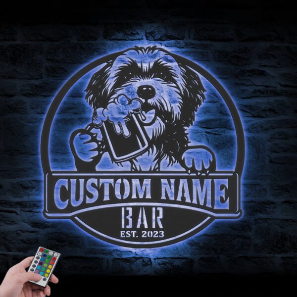 Custom-Havanese-Thirsty-Beer-Pub-Metal-Wall-Art-LED-Light_8