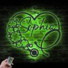 Custom-Heart-Stethoscope-Shamrock-Metal-Wall-Art-LED-Light-8