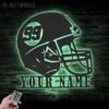 Custom-Helmet-American-Football-Metal-Wall-Art-LED-Light-4