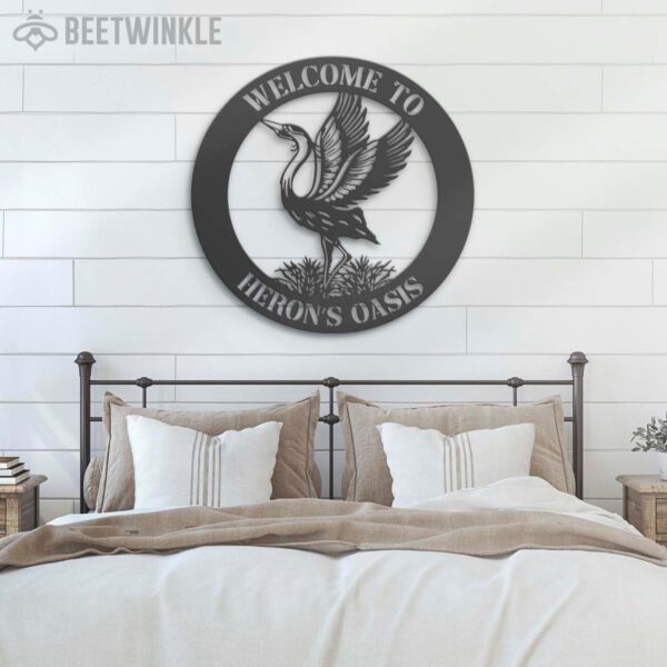 Custom-Heron-Bird-Metal-Wall-Art-LED-Light-2