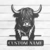 Custom-Highland-Cow-Farmhouse-Metal-Wall-Art-LED-Light-7