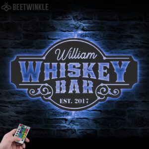 Custom-Home-Pub-Gin-Whiskey-Bar-Metal-Wall-Art-LED-Light-2-2