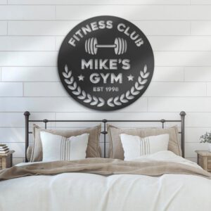 Custom-Home-Workout-Metal-Wall-Art-LED-Light-3