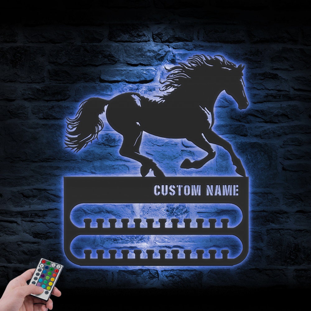 Custom-Horse-Racing-Medal-Hanger-With-Led-Light_1