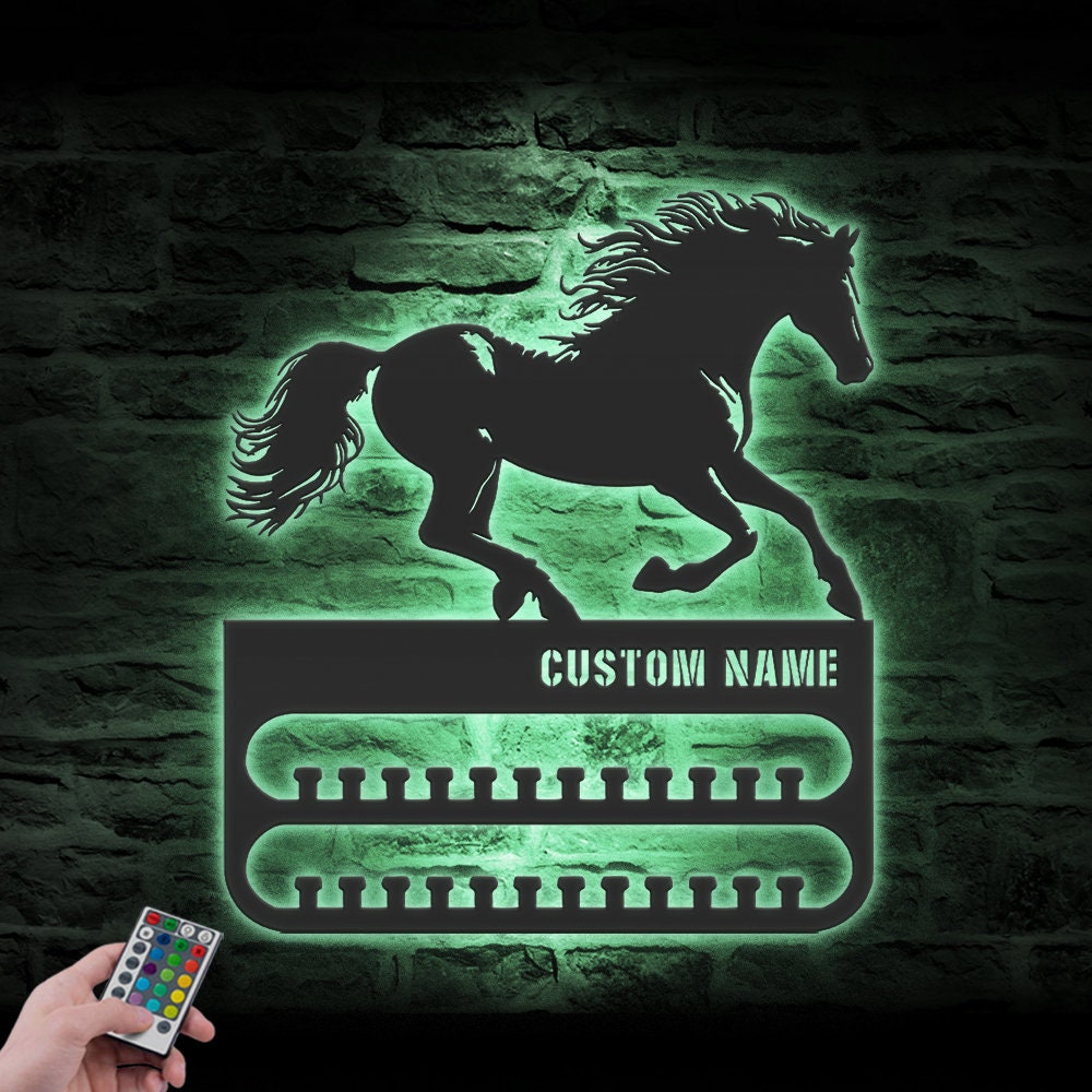 Custom-Horse-Racing-Medal-Hanger-With-Led-Light_2