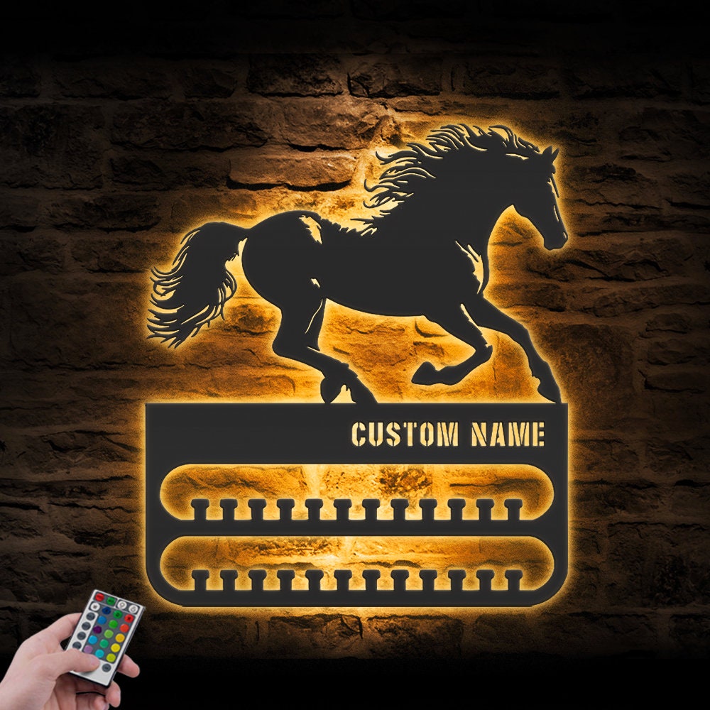 Custom-Horse-Racing-Medal-Hanger-With-Led-Light_4