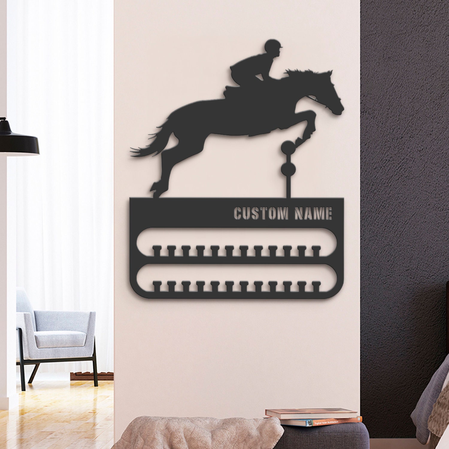 Custom-Horse-Racing-Medal-Hanger-With-Led_3