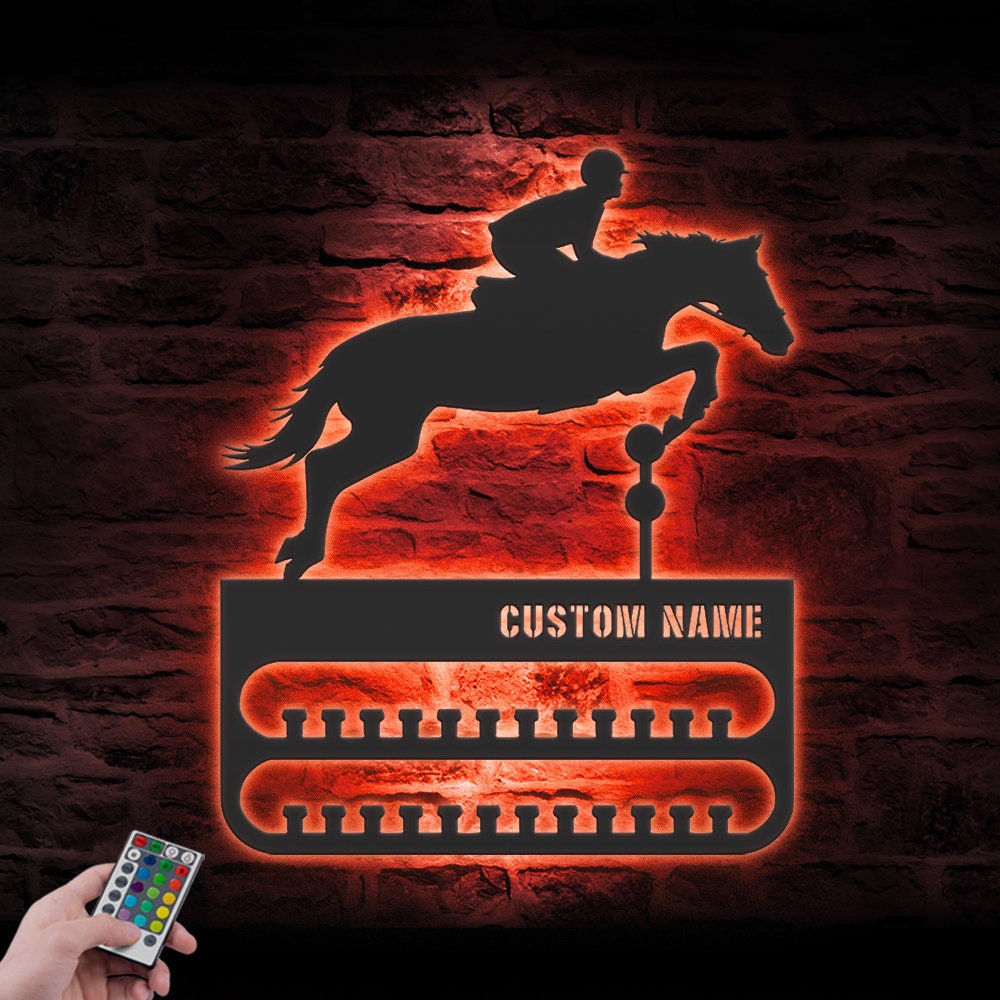 Custom-Horse-Racing-Medal-Hanger-With-Led_5