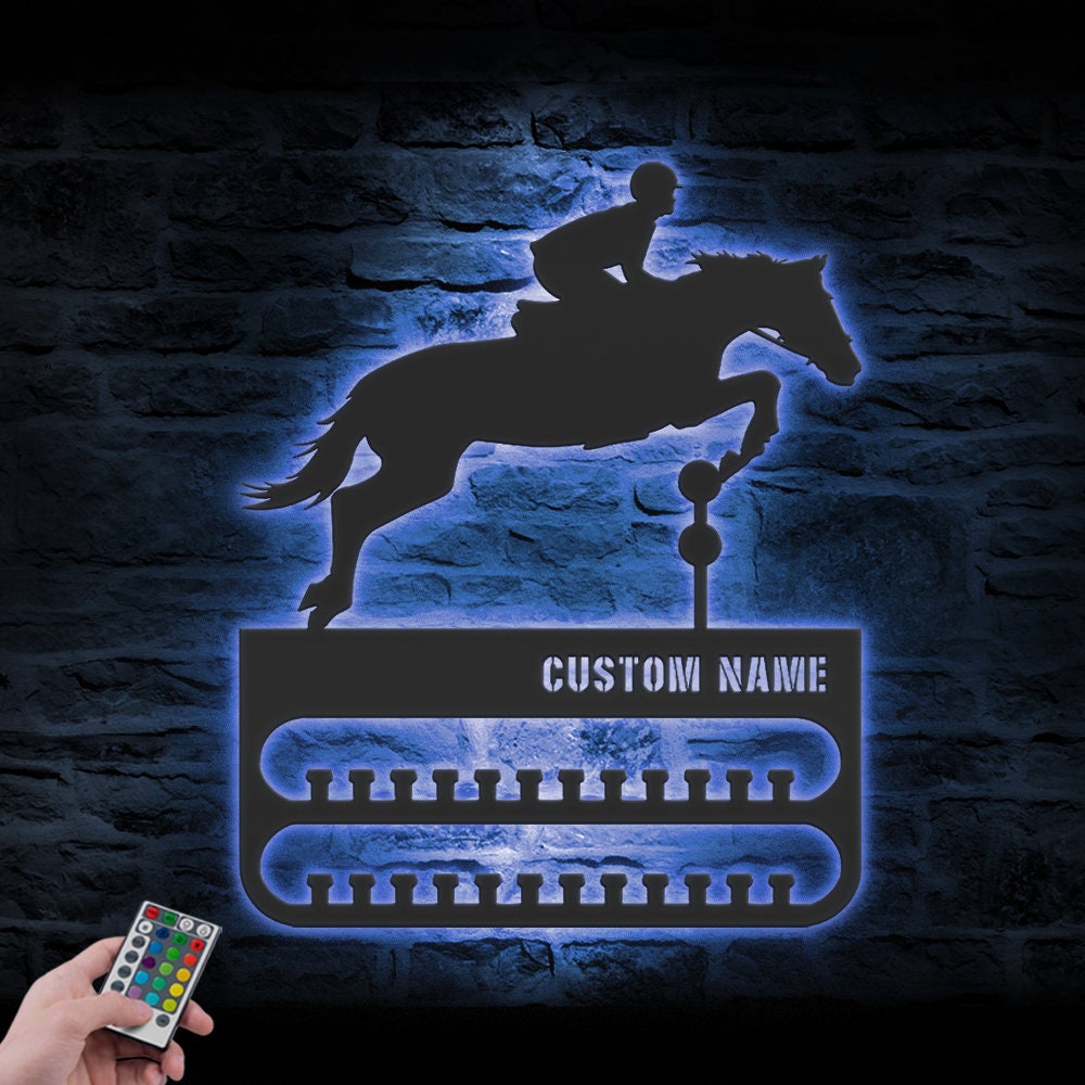 Custom-Horse-Racing-Medal-Hanger-With-Led_8