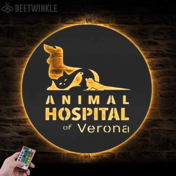 Custom-Hospital-Animal-Clinic-Metal-Wall-Art-LED_8