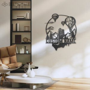 Custom-Hot-Air-Balloon-Mountain-Scene-Metal-Wall-Art-LED-Light-3