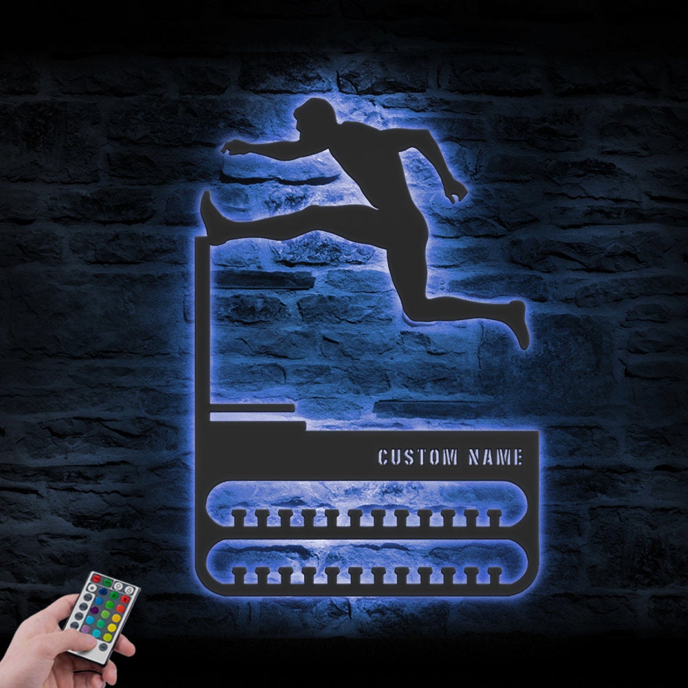 Custom-Hurdles-Running-Medal-Hanger-With-Led-Light_3