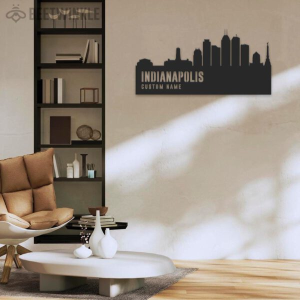 Custom-Indianapolis-Skyline-Metal-Wall-Art-LED-Light