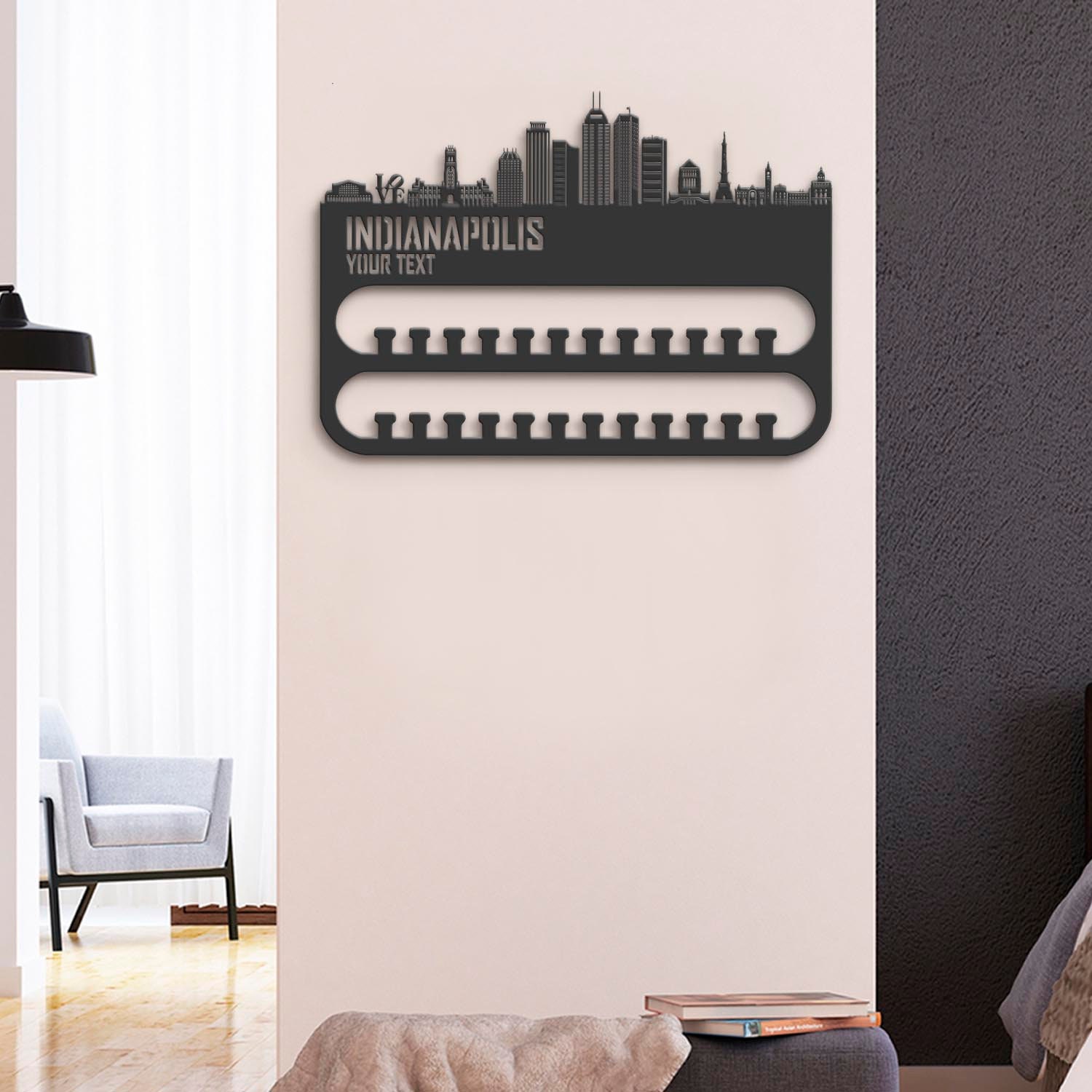 Custom-Indianapolis-Skyline-Sport-Medal-Hanger-With-Led-Light_4