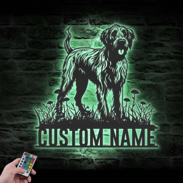 Custom-Irish-Wolfhound-Metal-Wall-Art-LED-Light_7