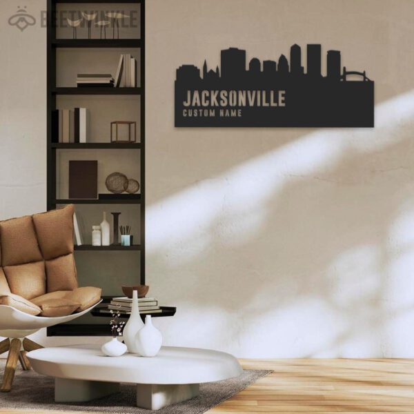 Custom-Jacksonville-Skyline-Metal-Wall-Art-LED-Light-2