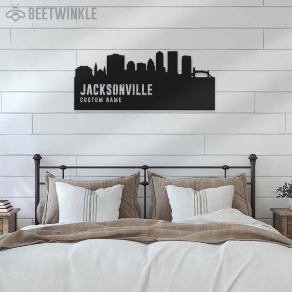 Custom-Jacksonville-Skyline-Metal-Wall-Art-LED-Light-4