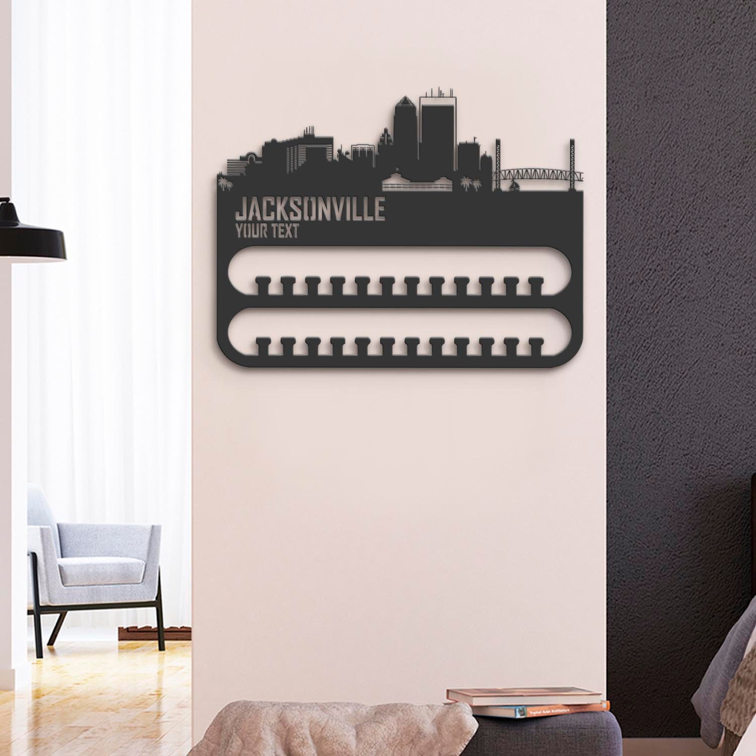 Custom-Jacksonville-Skyline-Sport-Medal-Hanger-With-Led-Light_1