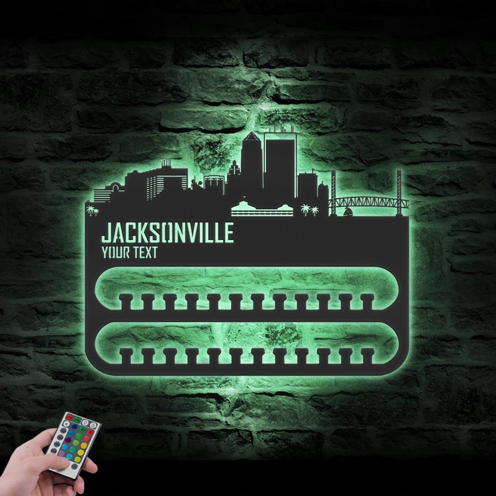 Custom-Jacksonville-Skyline-Sport-Medal-Hanger-With-Led-Light_3