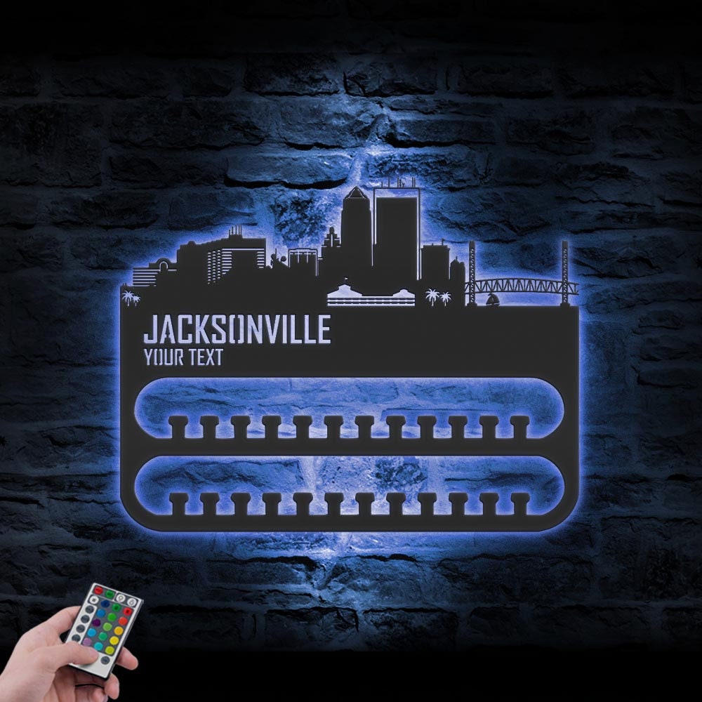 Custom-Jacksonville-Skyline-Sport-Medal-Hanger-With-Led-Light_4