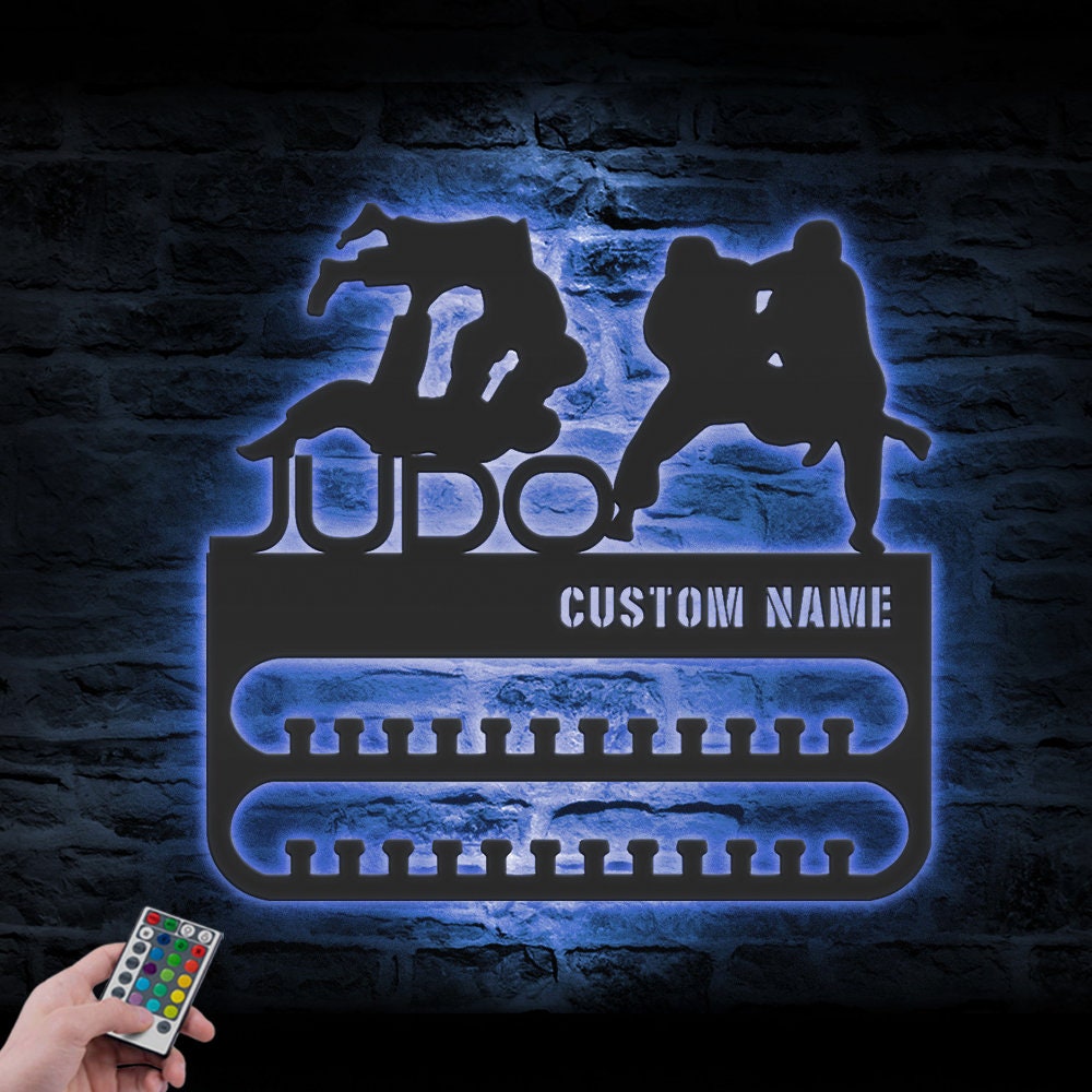 Custom-Judo-Medal-Hanger-With-Led-Light_7