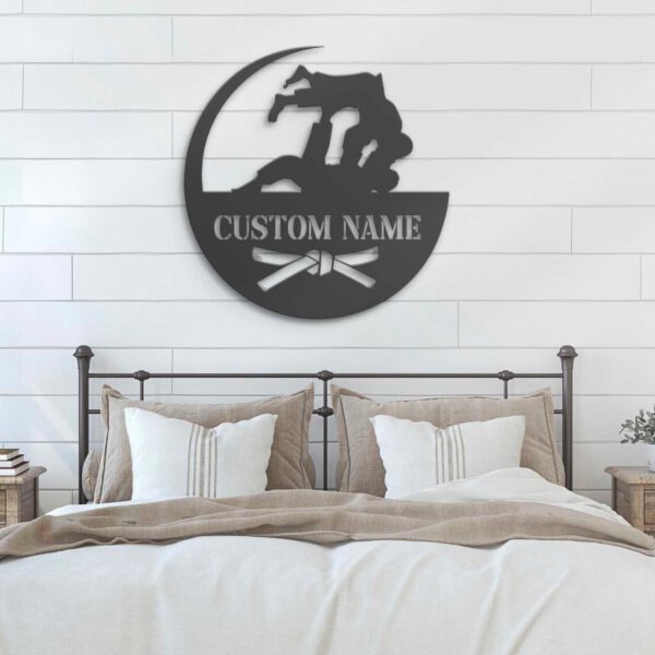 Custom-Judo-Metal-Wall-Art-with-LED-Light-3