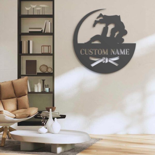 Custom-Judo-Metal-Wall-Art-with-LED-Light-5