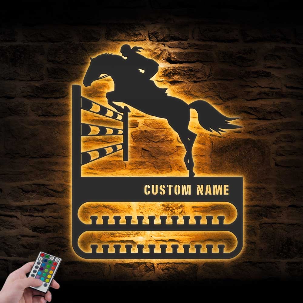 Custom-Jumping-Horse-Medal-Hanger-Led-Light_2