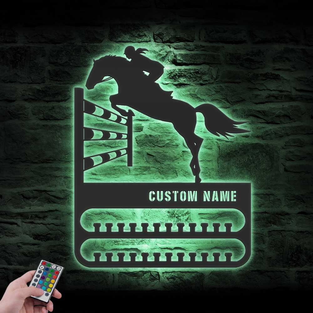 Custom-Jumping-Horse-Medal-Hanger-Led-Light_8