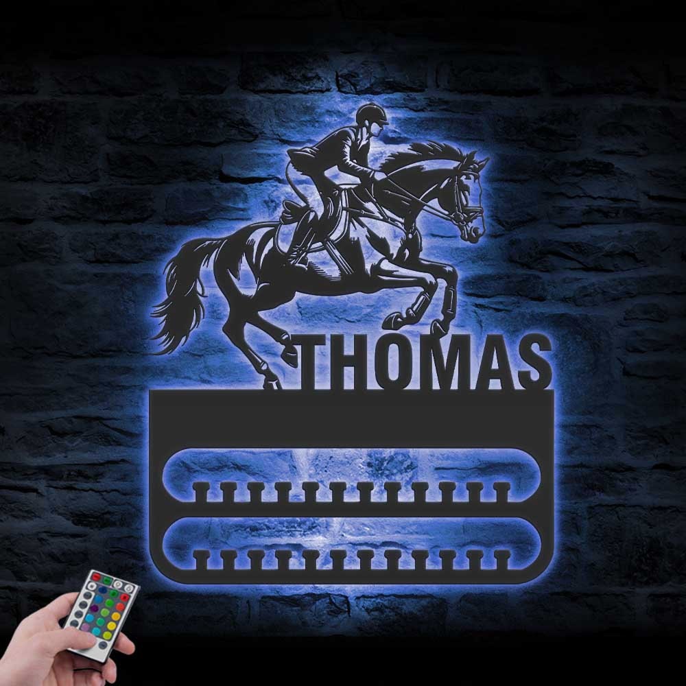 Custom-Jumping-Horse-Medal-Hanger-With-Led-Light_7