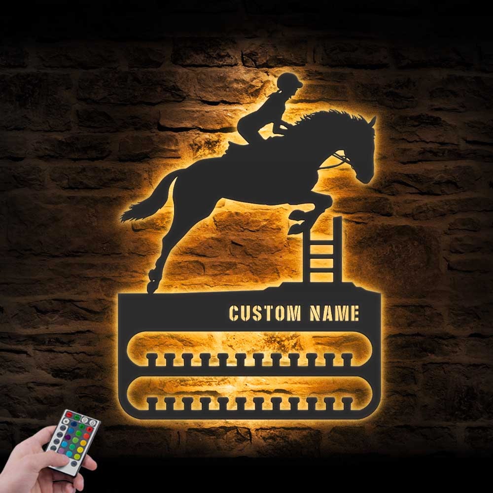 Custom-Jumping-Horse-Medal-Hanger-With-Led_7