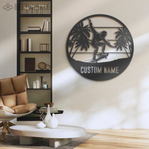 Custom-Jumping-Skateboard-Metal-Wall-Art-Led-Light-6