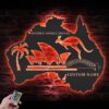 Custom-Kangaroo-Australia-Map-Metal-Wall-Art-LED-Light-5