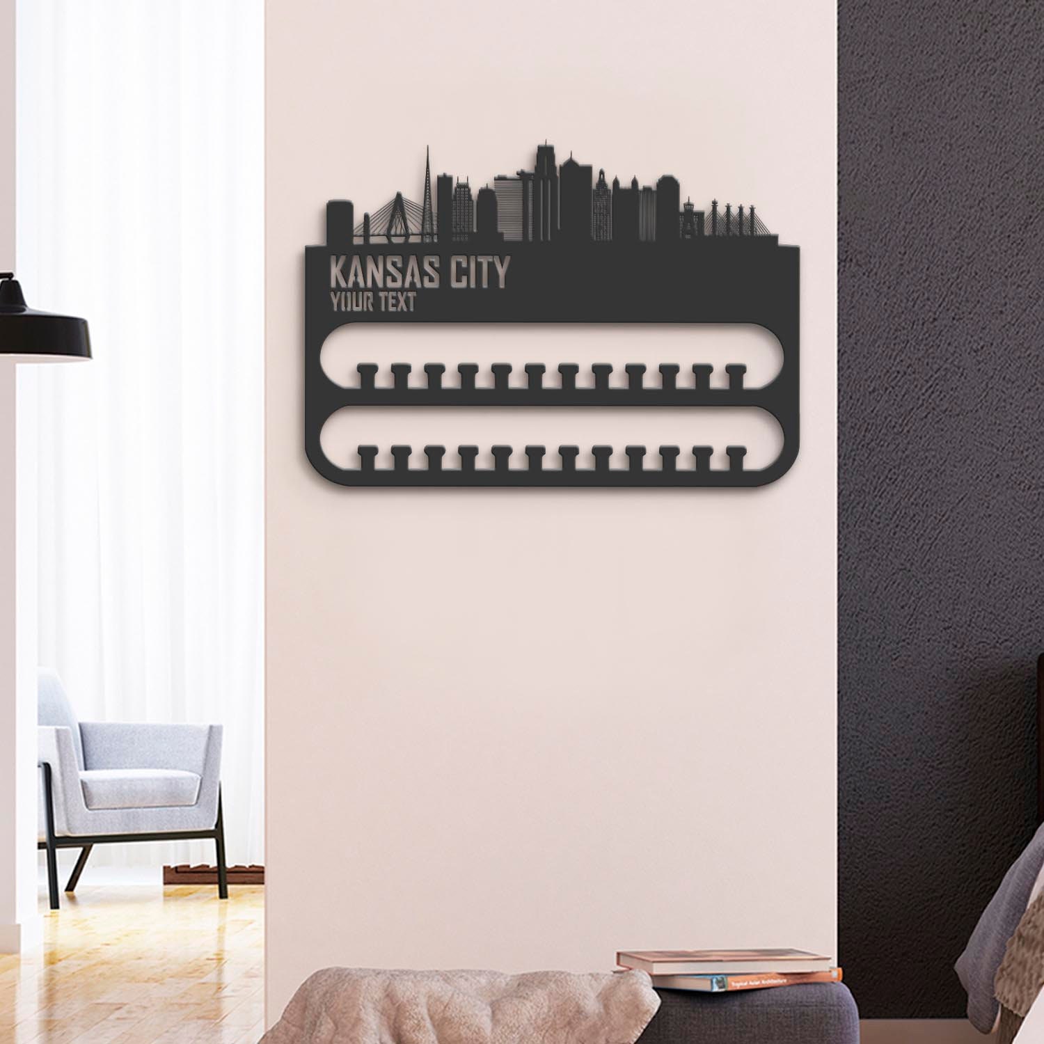 Custom-Kansas-City-Skyline-Sport-Medal-Hanger-With-Led_1