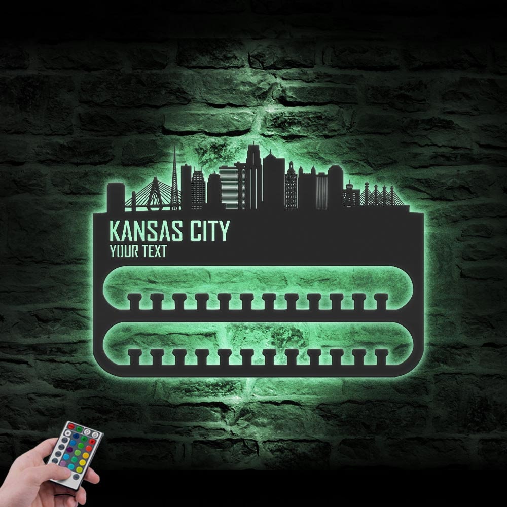 Custom-Kansas-City-Skyline-Sport-Medal-Hanger-With-Led_2