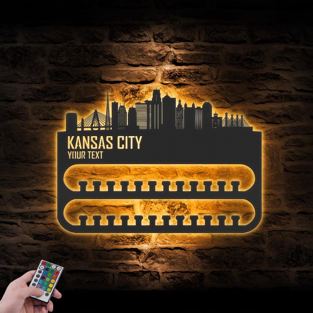 Custom-Kansas-City-Skyline-Sport-Medal-Hanger-With-Led_5