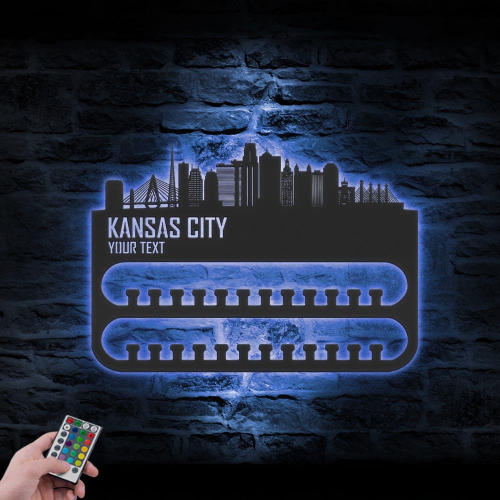 Custom-Kansas-City-Skyline-Sport-Medal-Hanger-With-Led_6