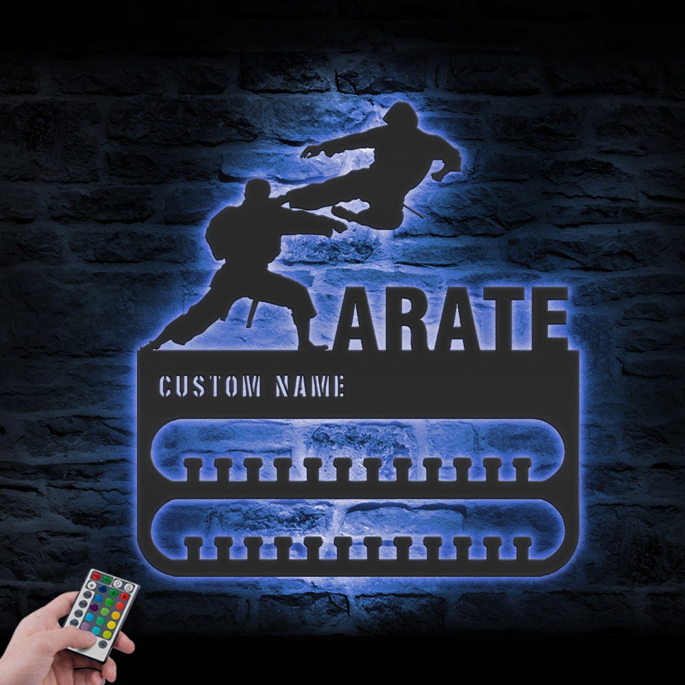 Custom-Karate-Medal-Hanger-With-Led-Light_2