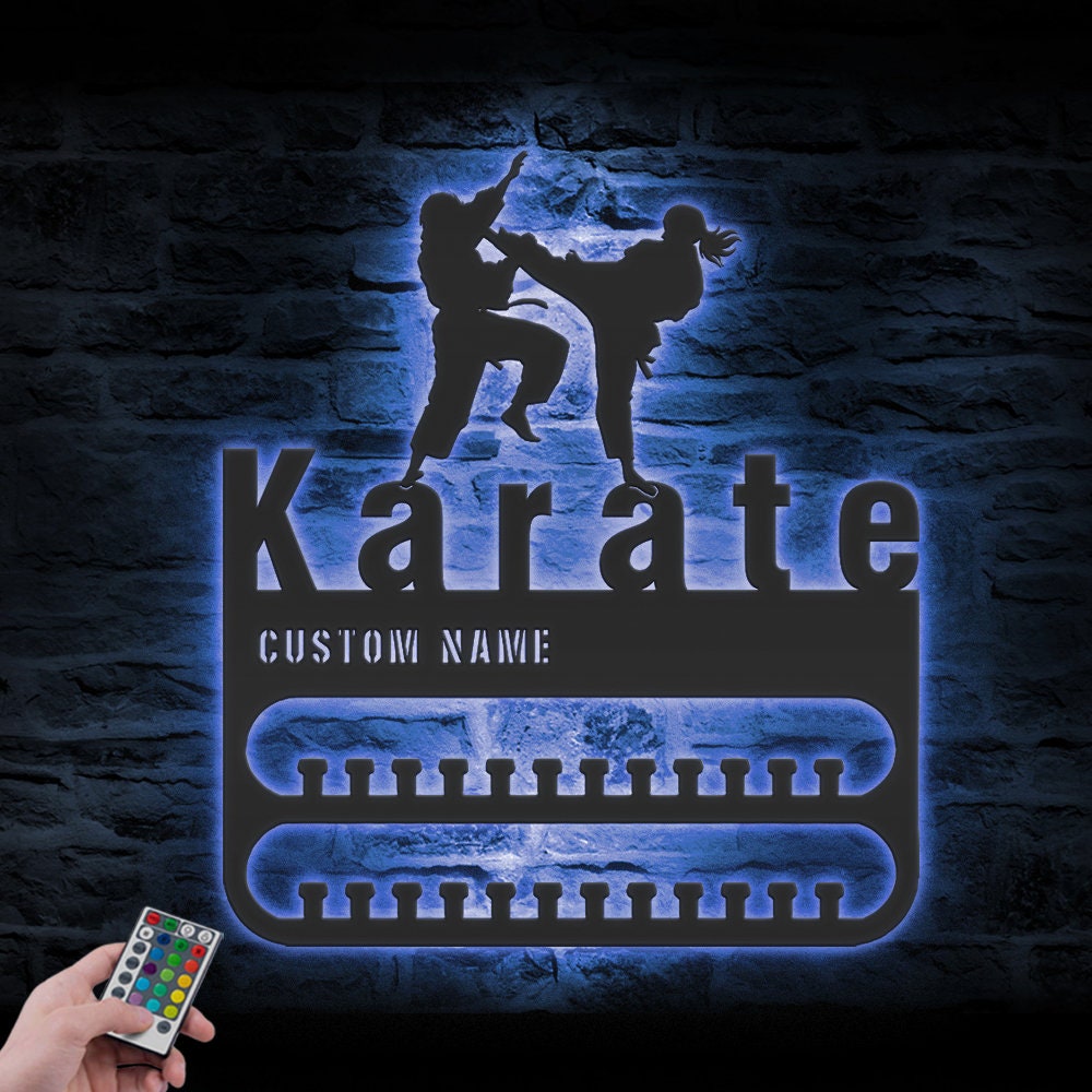 Custom-Karate-Medal-Hanger-With-Led_1