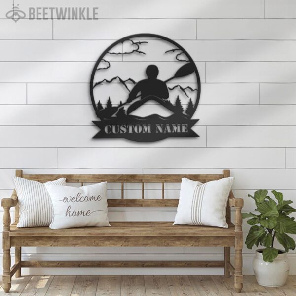 Custom-Kayak-Lake-Life-Metal-Wall-Art-LED-Light-5