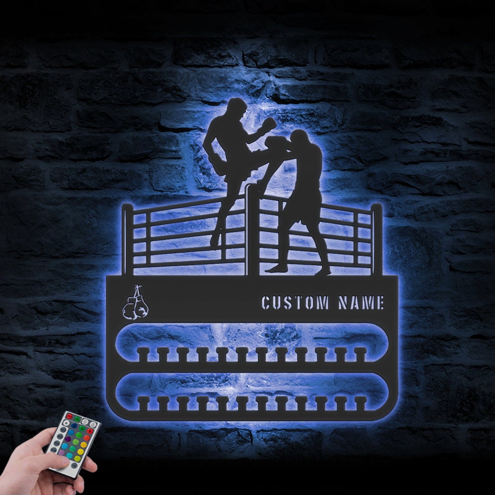 Custom-KickBoxing-Medal-Hanger-With-Led-Light_5