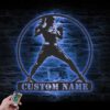 Custom-Kickboxing-Metal-Wall-Art-with-LED-Light-2