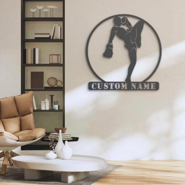 Custom-Kickboxing-Metal-Wall-Art-with-LED-Light-6-1