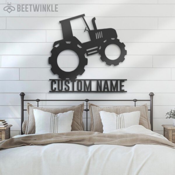 Custom-Kids-Tractor-Farm-Metal-Wall-Art-LED-Light-8