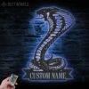 Custom-King-Cobra-Snake-Metal-Wall-Art-LED-Light-2