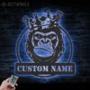 Custom-King-Monkey-Metal-Wall-Art-LED-Light