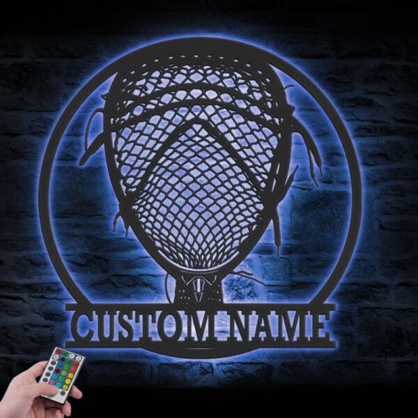 Custom-Lacrosse-Stick-Head-Metal-Wall-Art-LED-Light-4